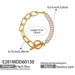 color: E281-Gold Bracelet -15cm