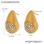 color: F1561-Gold Earrings