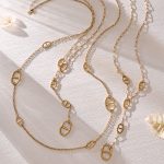 Stainless Steel Pig Nose Personalized Double-Layer Twin Necklace Y-Shaped Geometric Temperament Wild Clavicle Chain Combination