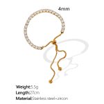 color: SL17 Adjustable Gold Bracelet