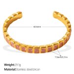 color: SZ339PKG Pink Zircon Bangle