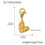 color: D177-Gold Heart Pendant 2