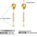 color: F144-Gold Earrings