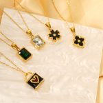 New Simple Necklace Women's Design Stainless Steel Diamond-Embedded Personality All-Match Clavicle Chain Ornament Exquisite