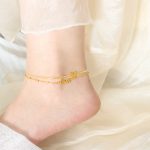 color: S119-Gold Double Layer Anklet