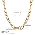 color: XL618G Gold Necklace