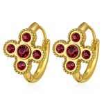 color: MS-784 Gold Red Rhinestone