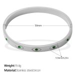 color: SZ344GNS Green Zircon Bangle