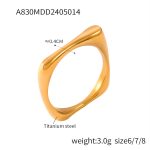 color: A830-Gold Ring / size: US 7