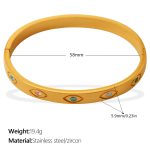 color: SZ344CRG Multicolor Zircon Bangle