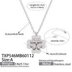 color: TXP546-A Style Steel Color Necklace 42+5cm