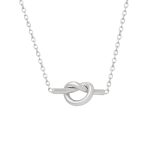 color: P875-Steel Color Necklace 40+5cm