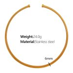 color: 6mm Width XL34 Gold