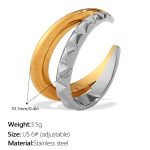 color: JZ157SG6 Two-tone Gold Ring