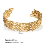 color: SZ239G Adjustable Gold Bangle