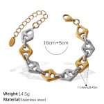 color: SL372SG Two-tone Gold Bracelet