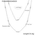 color: P2066-Steel Color Necklace