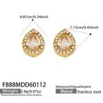 color: F888-Drop Clear Crystal Zircon