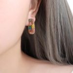 color: Rainbow Full Pave Square MS-237