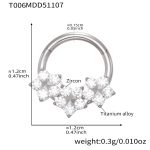 color: T006-Steel Color Nose Ring