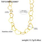 color: TXP359-Gold Necklace 53+5cm