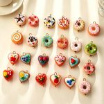 Fresh Fruit Love Donut Pendant DIY Bracelet Necklace Dopamine Accessories