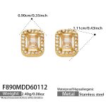 color: F890-Cube Clear Crystal Zircon