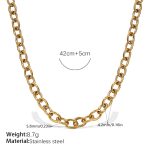 color: XL601G Gold Necklace