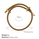 color: SL219GG Gold Cord Bangle