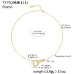 color: TXP529-A Style Gold Necklace 41+5cm