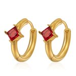 color: MS-764 Gold Red Rhinestone