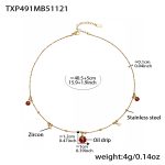 color: TXP491-Gold Necklace 40+5cm