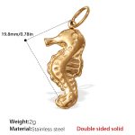 color: PJ457G Double-sided Solid Gold Pendant