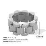 color: JZ16 US Size Size 6 Steel Color Ring