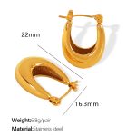 color: EH603 Gold Earrings