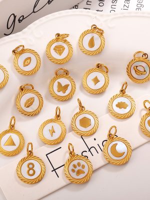 New round Brand Ornament Accessories Lightning XINGX Clouds Exquisite Shape Pendant