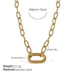 color: XL711G Gold Necklace