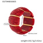 color: E679-Red Color Bangle Diameter 60mm