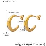 color: F068-Gold Earrings