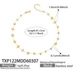 color: TXP122-Gold Necklace (Natural Stone Sizes Vary Order with Caution)