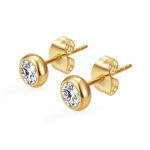 color: 5MM Zircon Stud Earrings (White Zircon)