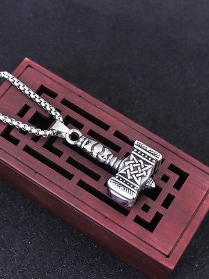 New Quake Stainless Steel Pendant Vintage Necklace Celtic Knot Men's Pendant