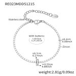 color: RE023-I Letter Steel Color Bracelet 16+5cm