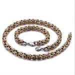 Stainless Steel Emperor Chain Necklace Sweater Chain Men's Exquisite Collar Ornament Clothing
