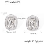 color: TXF052-Steel Color Earrings