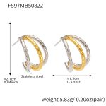 color: F597-Mixed Color Earrings