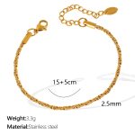 color: SL106 Gold Bracelet