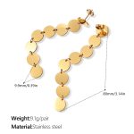 color: EH884G Gold Drop Earrings