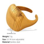 color: JZ163G7 Gold Ring