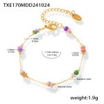 color: TXE170-Colorful Natural Stone Bracelet